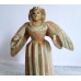 Primitive Folk Art Angel Wood Figure Warm Color