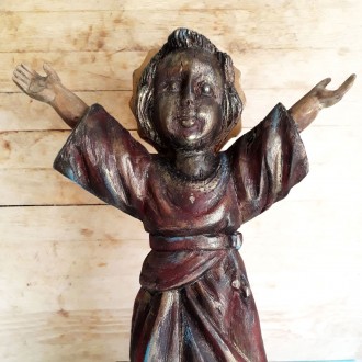 Carved Wood Saint Niño Jesus (Little Jesus)