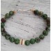 Green Earth Natural Jasper Stone bead bracelet for Men